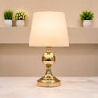 Golden Ball Table Lamp Pair