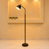 study black floor lamp