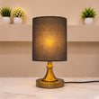 Brass Cylinder Table Lamp Pair