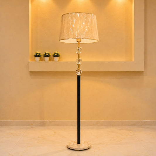 Three Crystal Ball Floor Lamp