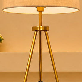 Tripod Folding Golden floor lamp