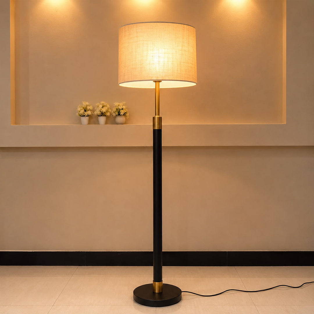 Black & Gold Standing Floor Lamp