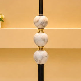 White Marble Ball Floor Lamp