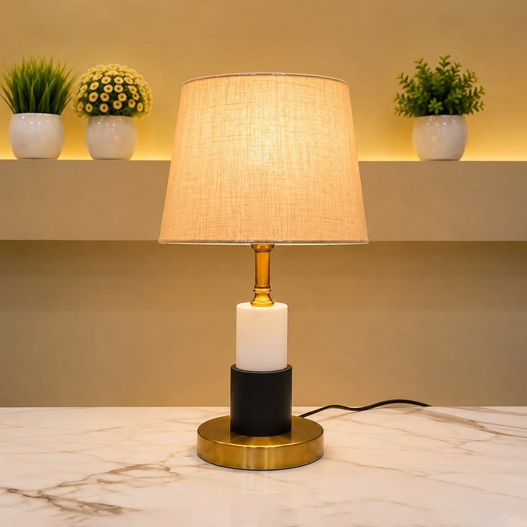 Modern Dual-Tone Stacked Ceramic Table Lamp [pair]