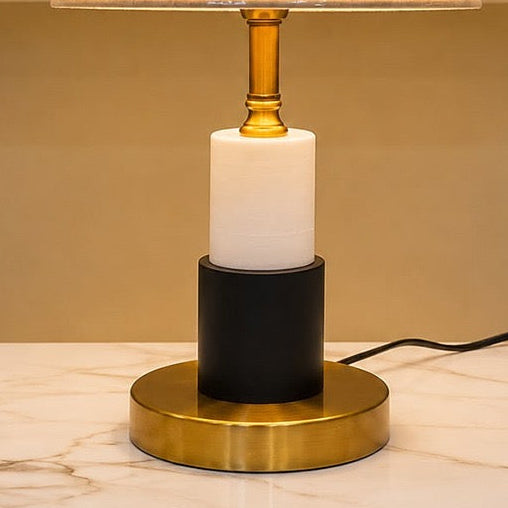 Modern Dual-Tone Stacked Ceramic Table Lamp [pair]