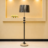 Black Marble Ball Floor Lamp