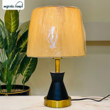 Metal Cone Table Lamp Pair
