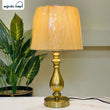 The Amber Glow Classic Metallic Table Lamp pair