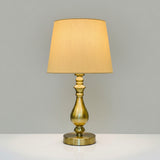 The Amber Glow Classic Metallic Table Lamp pair
