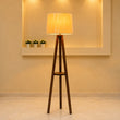 Wooden Tripod Floor Lamp with Shelf /  this product is currently available for delivery in Karachi only.