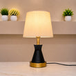 Metal Cone Table Lamp Pair