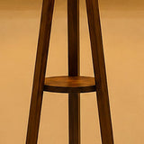 Wooden Tripod Floor Lamp with Shelf /  this product is currently available for delivery in Karachi only.