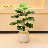 Artificial Midas Monstera Plant 3ft for Home Decor | Majestic Lamps