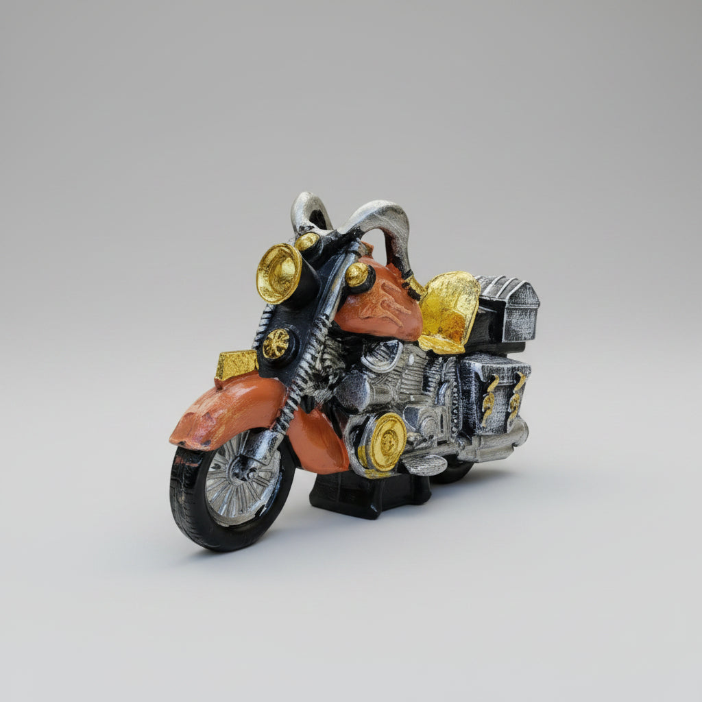 Vintage Cruiser Fiber Motorcycle Showpiece
