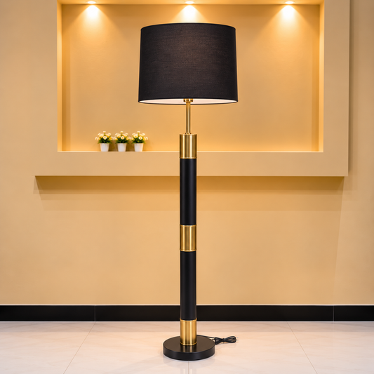 Modern Black & Gold sselender Floor Lamp