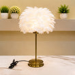 The Cloud-Nine Feather Table Lamp pair