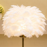 The Cloud-Nine Feather Table Lamp pair