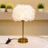 The Cloud-Nine Feather Table Lamp pair