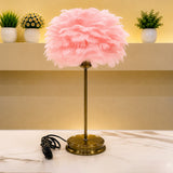 The Blush Dream Feather Table Lamp