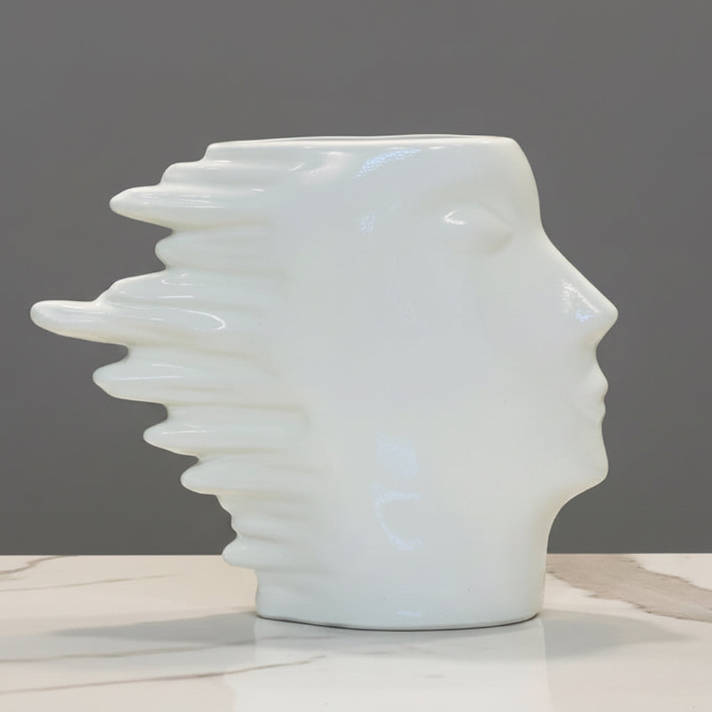 The Serene Silhouette Fiber Planter / Vase