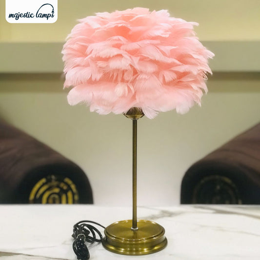The Blush Dream Feather Table Lamp