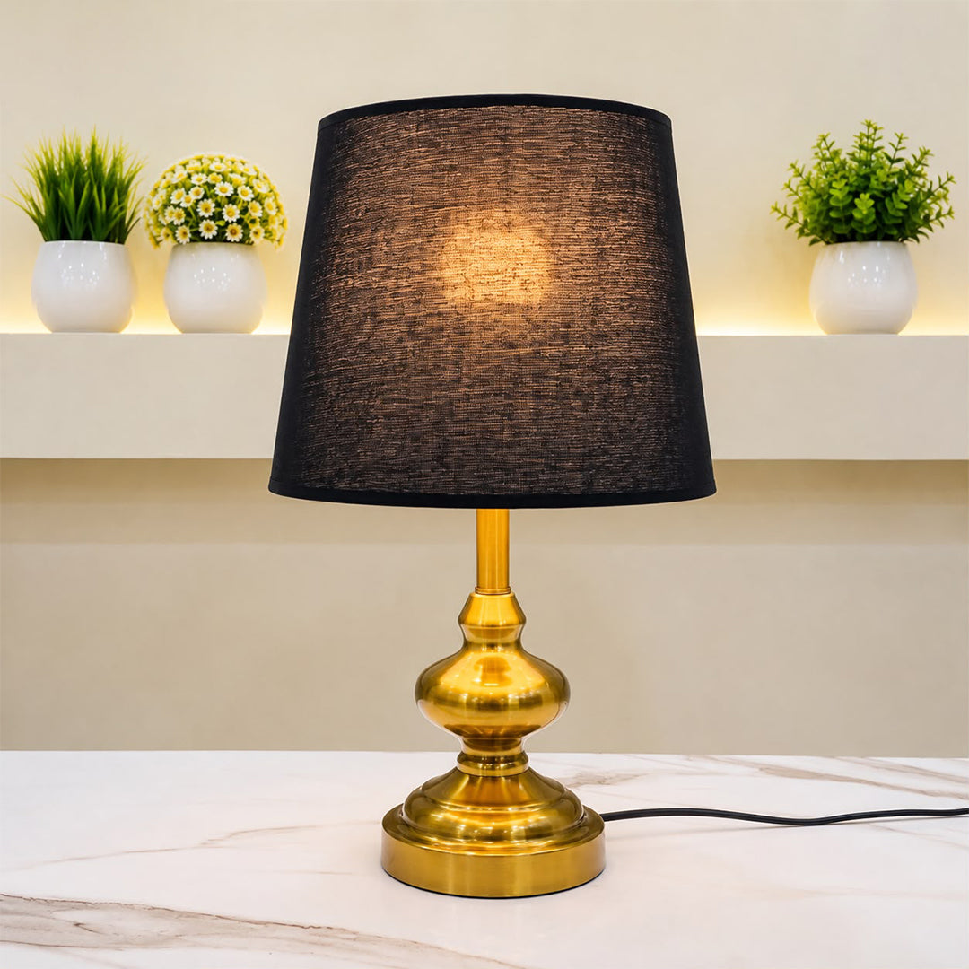 Classic Antique Brass  Metal Table Lamp [pair]