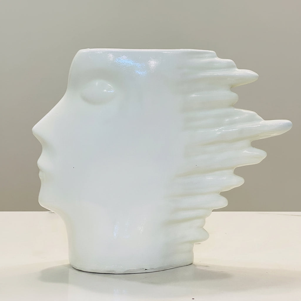 The Serene Silhouette Fiber Planter / Vase