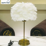 The Cloud-Nine Feather Table Lamp pair
