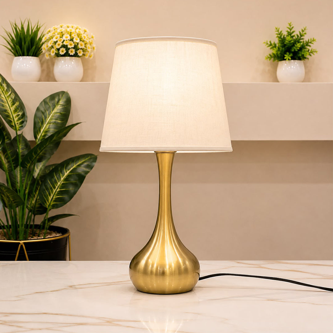 Brass Surai Table Lamp Pair