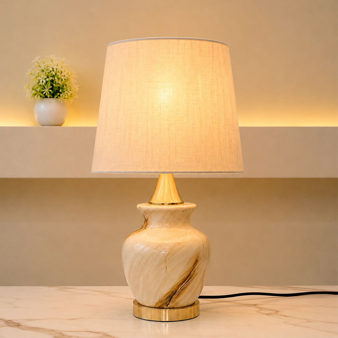 Aura Fiber-Art Table Lamp pair