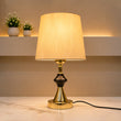 Golden Lattu Table Lamp Pair