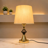 Golden Lattu Table Lamp Pair