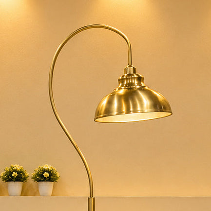Brass Elephant Small Floor Lamp