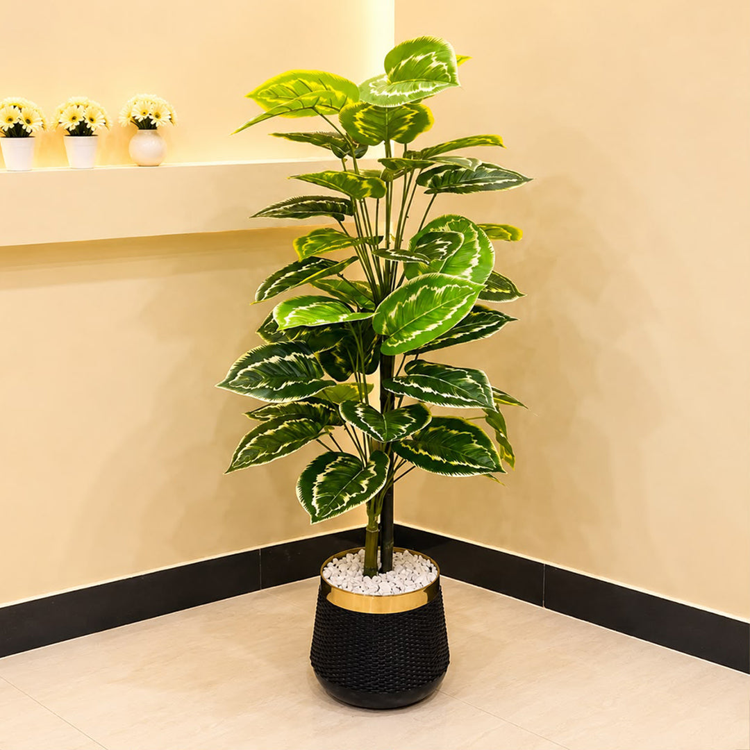 Artificial Money Plant with 2 Stem Bunch for Home Decor