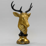 Golden Majesty Deer Bust