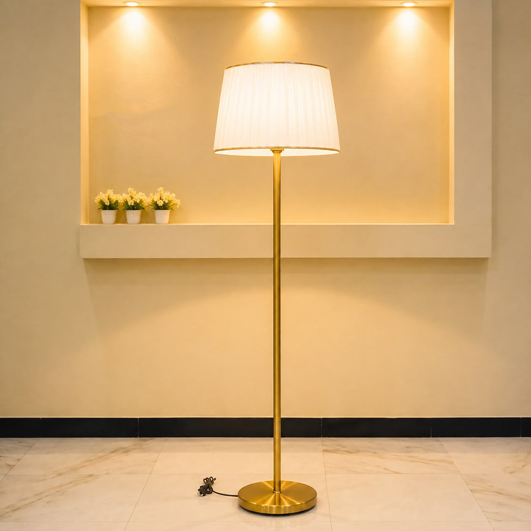 Brass Simple Rod Floor Lamp