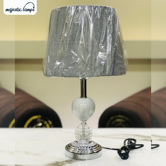 The Imperial Marble &amp; Crystal Ball Table Lamp Pair
