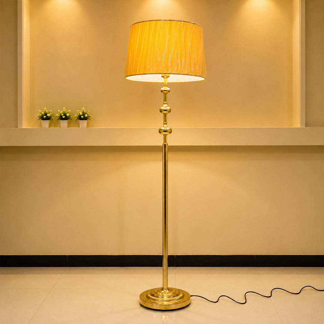 Brass Marble Ball Floor Lamp