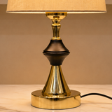 Golden Lattu Table Lamp Pair