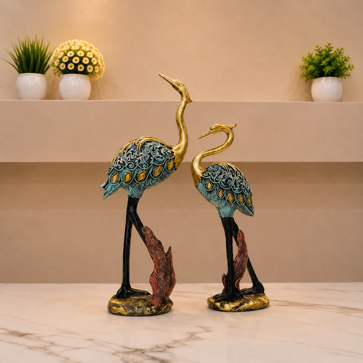 Imperial Crane Artifact Pair
