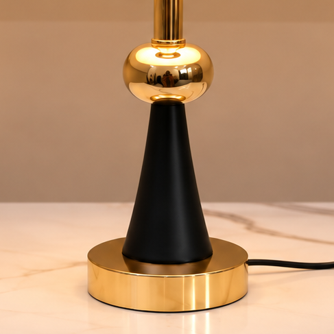 Modern Gold &amp; Black Luxe Table Lamp [pair]
