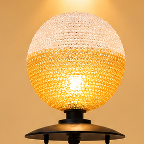 Modern Black &amp; Gold Multi-Light Acrylic Globe Floor Lamp
