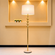 Elegant Gold Beaded Detail Floor Lamp
