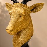 Golden Majesty Deer Bust