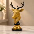 Golden Majesty Deer Bust