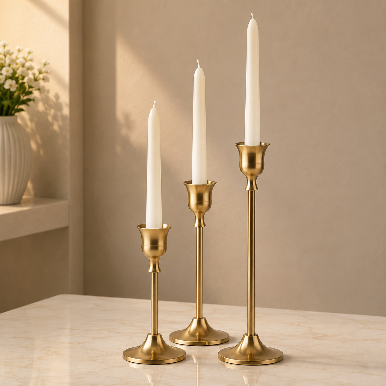 Golden Candlestick Set