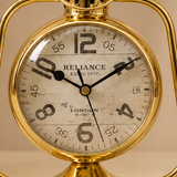 Golden Lantern Table Clock