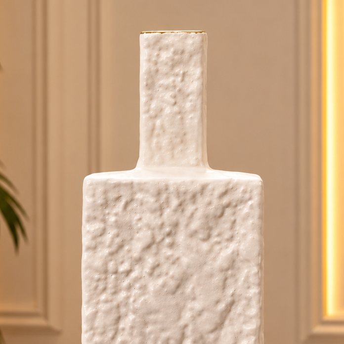 Textured Minimalist Statement Vase [ceramic]