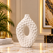 Elegant Textured Hollow Vase [ceramic]