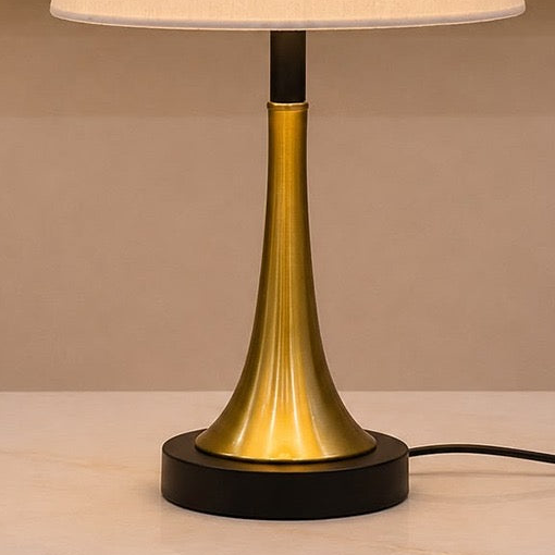 Baja Trumpet Table Lamp with Black Base [pair]